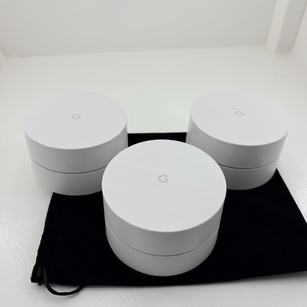 GOOGLE Dual-Band AC1200 Mesh Wi-Fi Routers Lot of 3 AC-1304 5289